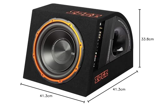 Edge Car Audio 12 Inch Active Subwoofer EDB12A 12 Bass Enclosure with built in amplifier