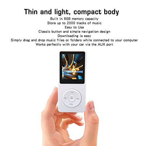 Lecteur MP3 de 8 Go blanc compact anti-distraction pour déconnecter sereinement - 5