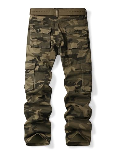 Womens Cargo Pants with Pockets Outdoor Casual Ripstop Camo Tactical Combat Work Pants2