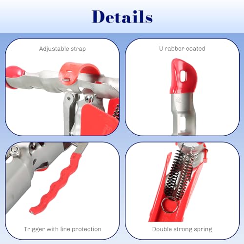 weyleity Automatic 2 Spring Fishing Rod Holder | 2 Pack Stainless Steel Folding Rod Stand Spring Loaded Adjustable Sensitivity Fish Pole Rack by weyleity - Image 3