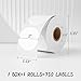 MFLABEL 2 Inch White Round Labels - 750 Pack Self-Adhesive Thermal Sticker Rolls for Shipping, Address, Barcodes & DIY (Compatible w/Thermal Printers)
