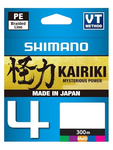 Tresse Shimano Kairiki 4 brins pour suivre vos lancers en mer de 300m multicolor