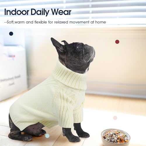 Image of Great Dane Sweater,5XL Extra Large Sweater for Giant Breed Dogs in Winter | Turtleneck Cold Weather Outfit, For Senior & Short-haired Giant Dog Clothes, Elastic Pullover for Saint Bernard,Mastiff