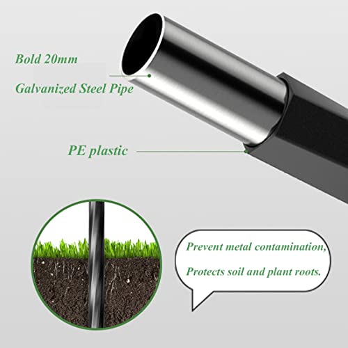 Arche de jardin résistante aux intempéries en acier traité durable noir - 4