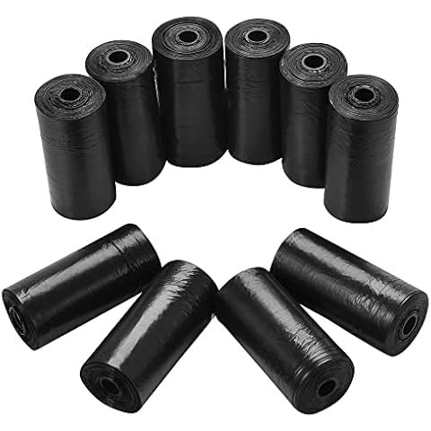 Mini Trash Bag, 10Rolls/200 Counts Strong Garbage bag for Car Trash Can/Small Sized Waste Bin/Desktop Trash Can, 0.5 gal Garbage Bags 12.0 * 8.7 inches, fit 2 Liter or less Trash Can Cover