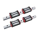 Bearings, EU RU 20mm 300mm 350mm 400mm 450mm Interchangable Linear Guides HGR20 Bearing Blocks HGH20CA HGW20CC for Router Z Axis (Color : HGW20CC, Size : 300mm),Resistance to Under Heavy Loads(HGH20C