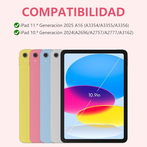 Teclado para iPad 10ª generación para escribir sin cables con letra Ñ 2