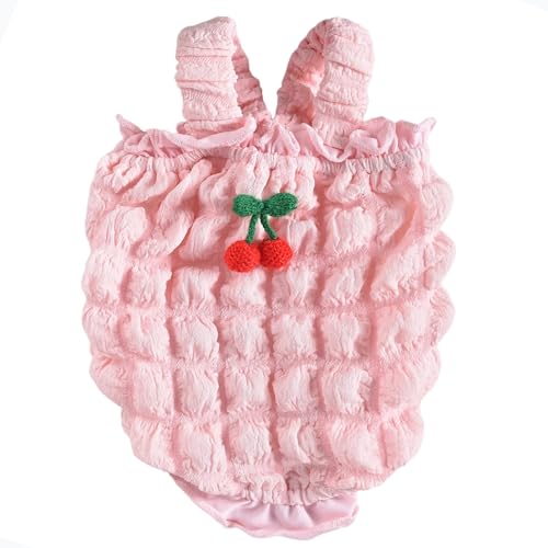 JPETTO犬の服 フリース もこもこ 中型犬 大型犬 冬服 裏起毛 犬の服 シャツ タンクトップ ドッグウェア パーカー ゴールデンレトリバー服 防寒 保温 お散歩お出かけウェア25-H24027SピンクS