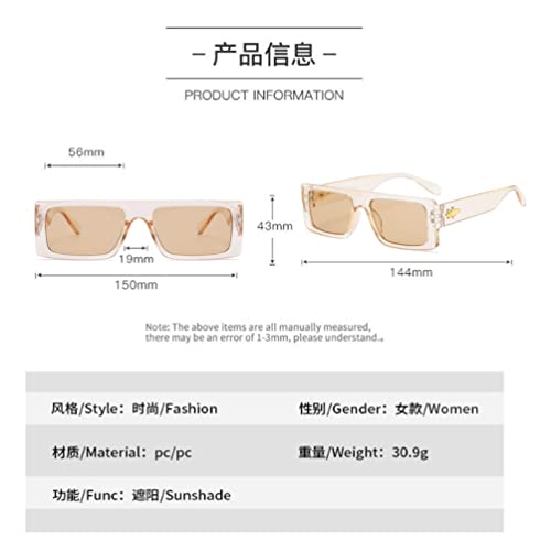 PUB Rectangular Sunglasses for Men and Women Retro UV Resistant Glasses2