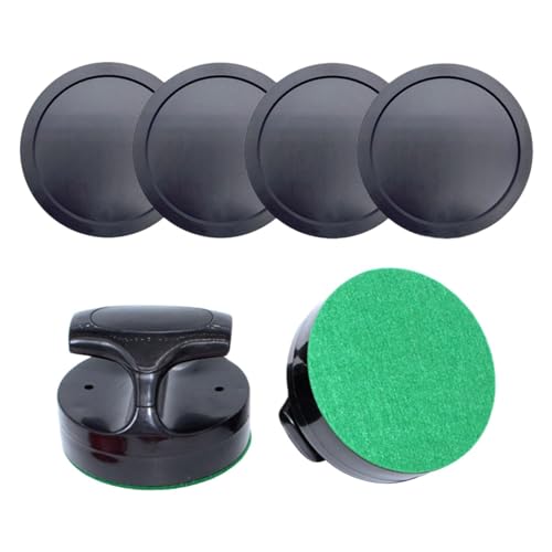 DYNWAVE Air Hockey Pushers and Pucks Goal Handles Pushers Nonslip Replacement Slider Pusher Equipment Air Hockey Paddles for Birthday, Style A