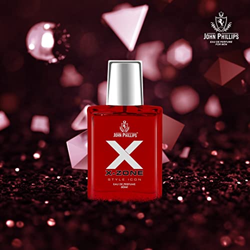 Image of John Phillips Chocolate & X-X Zone 60 ml + 60 ml Eau De French Perfume - Unisex Perfume For Men & Women
