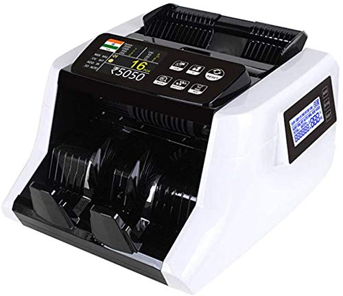 Contasoldi rilevamento di contraffazione UV/MG/IR – modalità conteggio, aggiunta e Batch, contabanconote Veloce con Una velocità di 1.000 Banconote al Minuto - Contatore di Banconote in