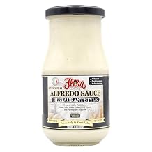 Flora Foods Restaurant Style Alfredo Sauce -CASE OF 12 - 15 OZ Jars White Sauce for Italian Pastas - Fetuccine Alfredo Sauce