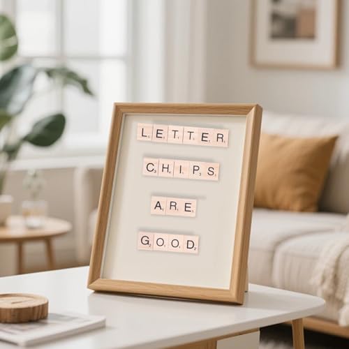 100 fichas de letras de madera miniatura 6