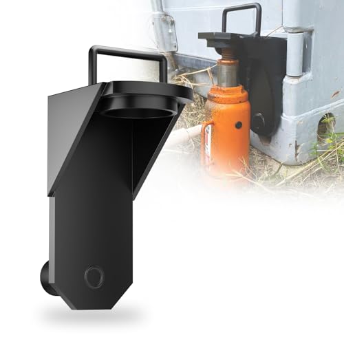 SALUINOKI 2 Pack Upgraded Shipping Container Jack Lug Lifter Heavy Duty with Handle and Limiter, Container Leveler Booster Black