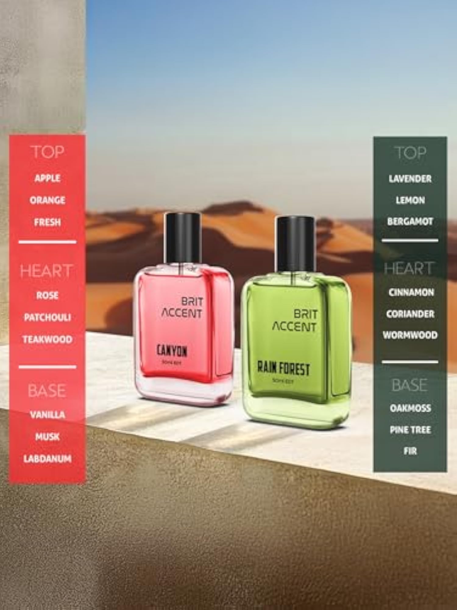 Combo Pack Of 2 Eau de Toilette, Long-Lasting Fragrance