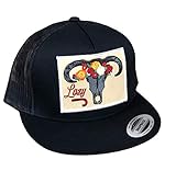 Lazy J Ranch Wear Longhorn Skull Cap Black/Black