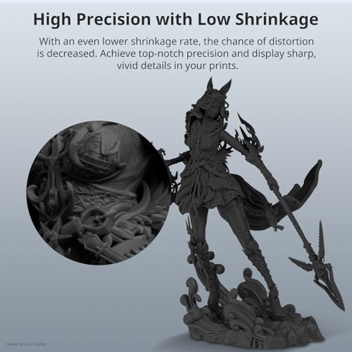 ANYCUBIC 3D Printer Resin, ABS-Like Resin Pro 2 with Enhanced Strength and Toughness, Performance far Superior to ABS-Like Resin, Low Odor, Wide Compatible for All Resin 3D Printers(Black, 1kg)