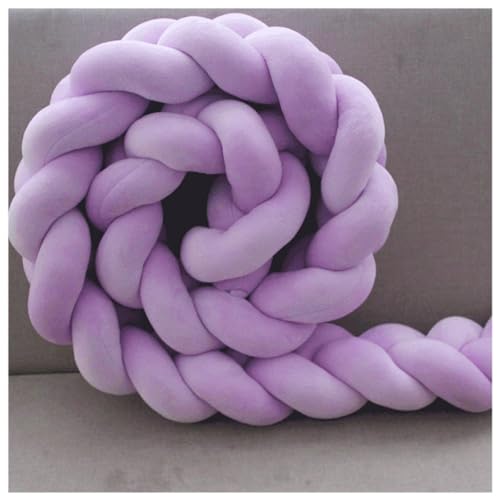 WXJHNYBS Cojines CojíN Decorativo Trenzado para AnticolisióN Protector Cuna Adecuado para DecoracióN De Habitaciones,D-200cm