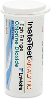 Lamotte Insta-Test 3002 Chlorine Dioxide Single Factor Test Strip, 0-500ppm Range (Vial of 50 Strips)