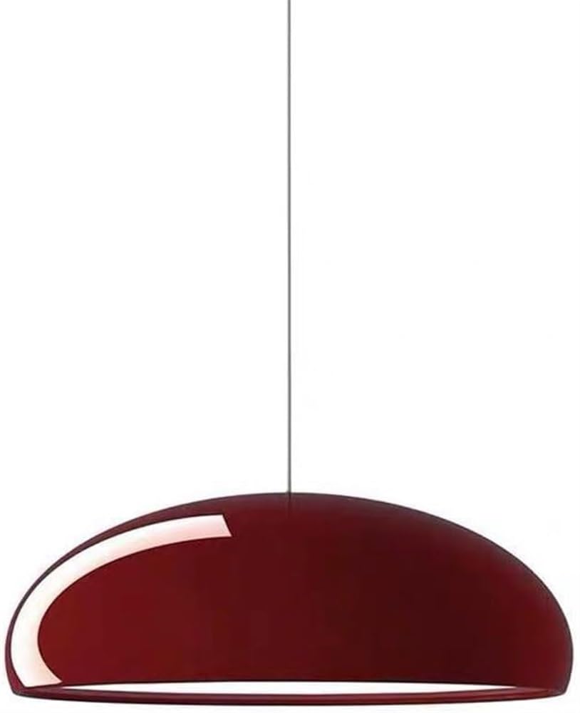 FZQSXAZU Nordic Industrial Style Chandelier, E27 Screw Metal Hanging Lamp Lampshade, Ceiling hting Fixtures, Living Room Dining Kitchen Decoration Pendant ht (Color:Red, Size 35cm)