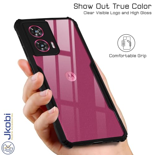 Image of Jkobi Back Case Cover for Motorola Moto Edge 50 Fusion (Shockproof with Polycarbonate Clear Panel)