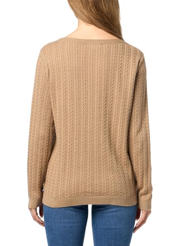 Image of Nautica Women's Long Sleeve Cable Boatneck Sweater