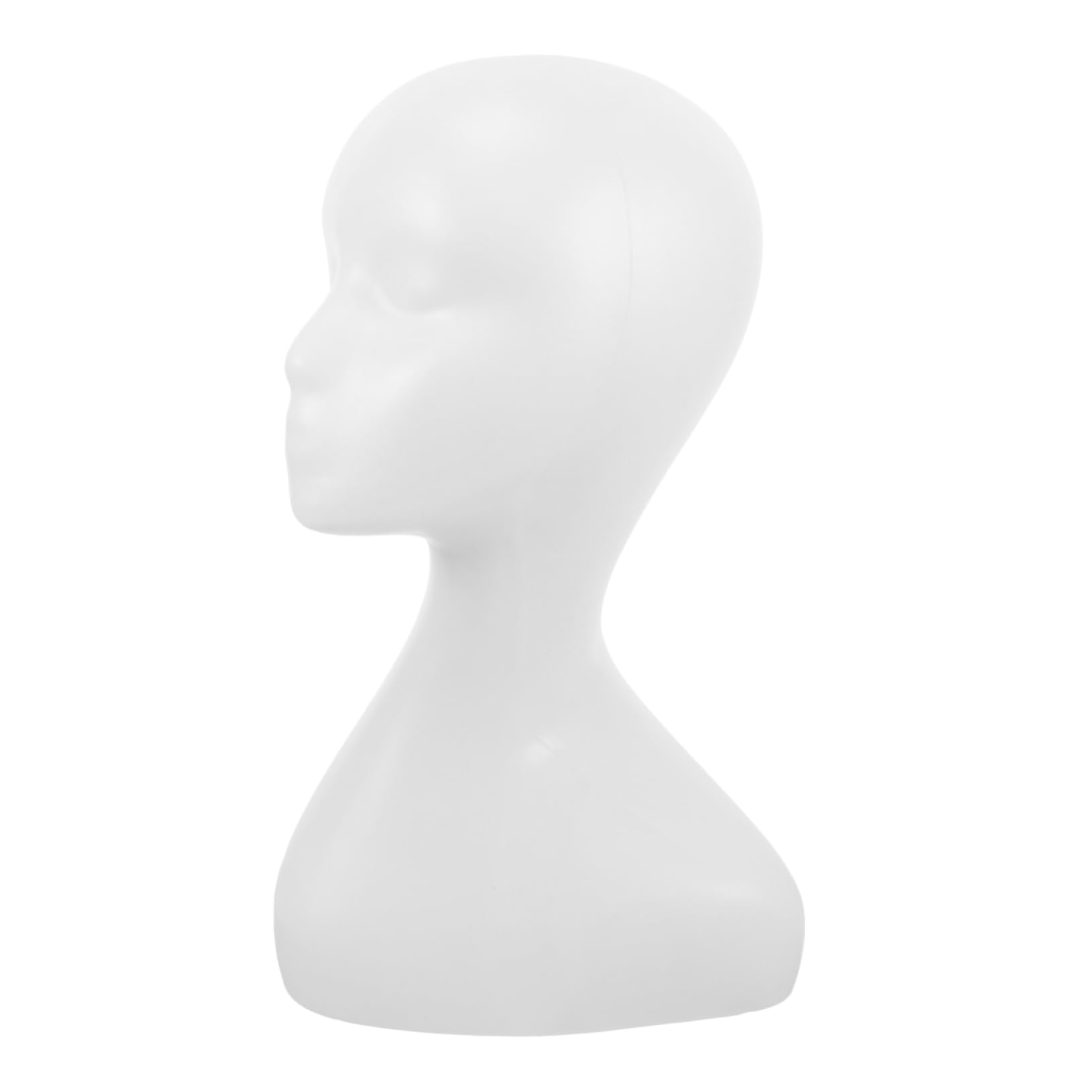 LIFKOME Women Mannequin Head Model Abstract Display Head for Wigs Hats Caps Scarves Safe Material Unique Design Multipurpose Female Head Model for Various Uses