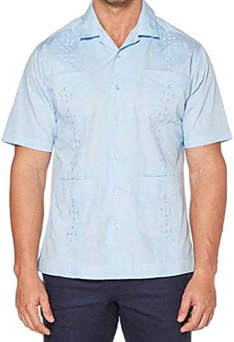 Cubavera mens Camp Collar Embroidered 