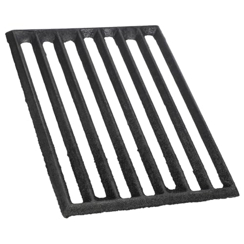JEWEDECO Iron Fire Grate Stove Rack Heavy Duty Metal Stove Grate for Barbecue Enhanced Heat Resistance