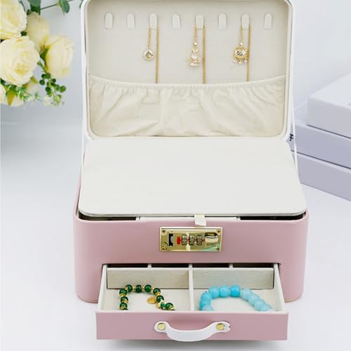 Boîte à bijoux avec serrure pour bague collier et boucles d'oreilles chat - 8