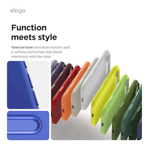 Image of elago for iPhone Air Case, Premium Magnetic Silicone Case, Compatible with MagSafe, Liquid Silicone Material, Protective Cover, Shockproof, Slim Phone, 6.5 inch (Cobalt Blue)