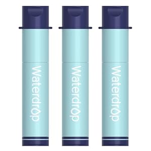 Waterdrop Waterfilter met rietje voor wandelen, draagbaar filtersysteem, drinkwaterfiltersysteem voor noodwandelingen, reisrugzak