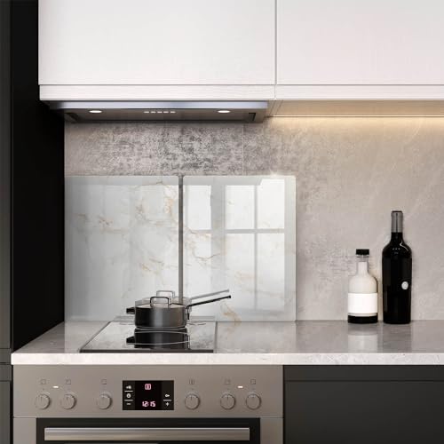 Plaque d'induction protection 2x40x52cm en effet marbre de pierre pour protéger votre cuisson