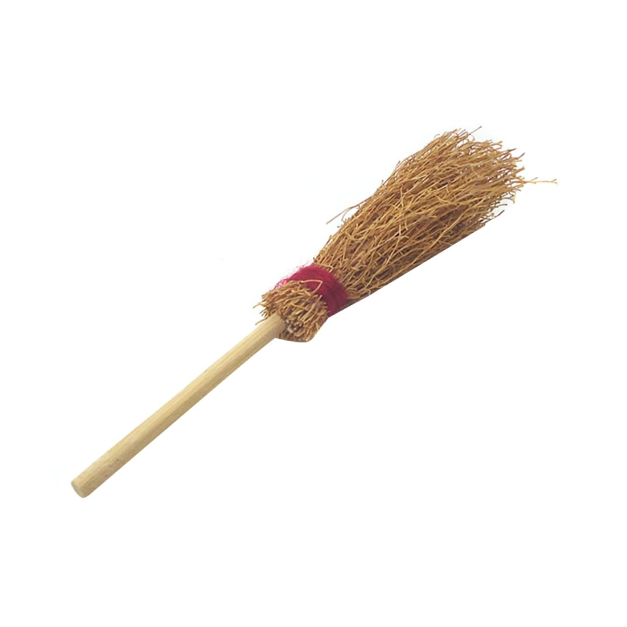 BESTonZON 1:12 Miniature Cleaning Broom Boys and Girls Straw Broom Toy Playhouse Accessory