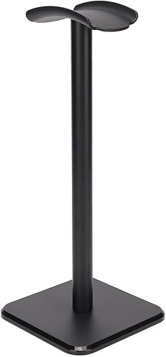 Miniatura 7 de Soporte para auriculares, soporte para auriculares para juegos con barra de soporte de aluminio, reposacabezas flexible, esquina redondeada, base