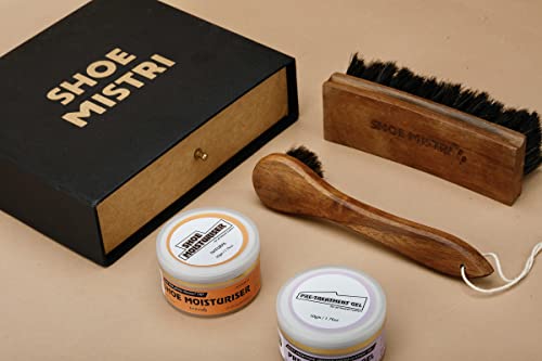 Image of Shoe mistri Universal Shoe Care Kit Drawer | Shoe Cleaning, Polishing & Maintenance Set for Leather, Suede & Sneakers