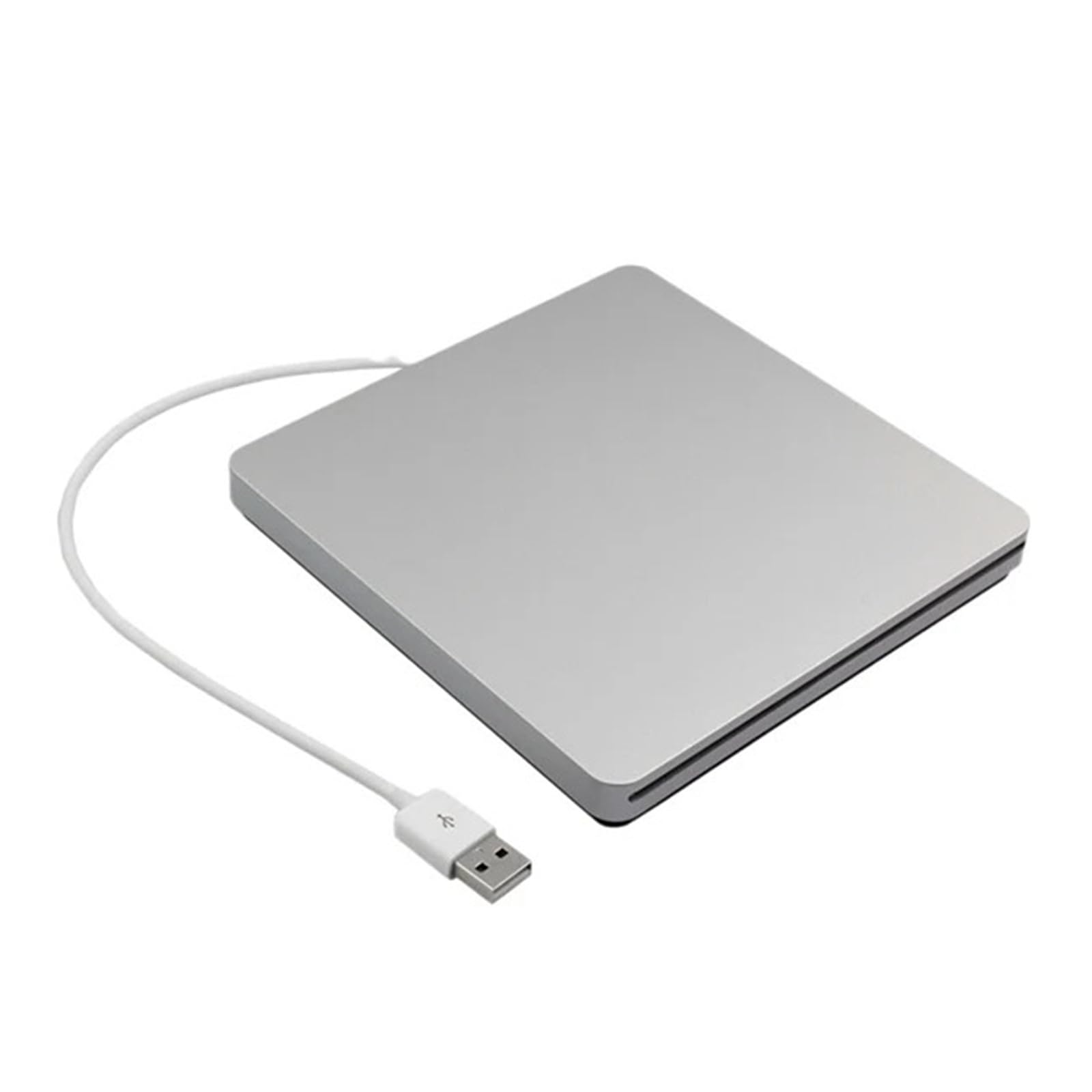 JVDDI External DVD Drive USB 2.0 Portable CD DVD +/-RW Drive DVD Burner for Laptop(Silver)