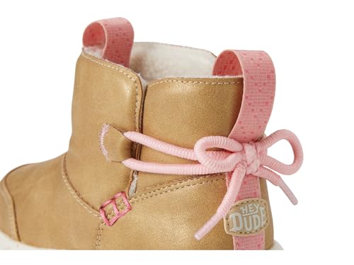 HEYDUDE Women, Camden Bow Boots Cozy (Toddler), Gold Sparkle, 8, Medium - image 6