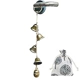 Hanging Witch Bells for Door Knob Decoration, Home Garden Decor Shopkeepers Bell on Rope (Alloy Vintage Bells)