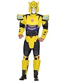 Spirit Halloween Transformers Adult Bumblebee Muscle Suit Costume | Officially Licensed | Autobots Costume - Large