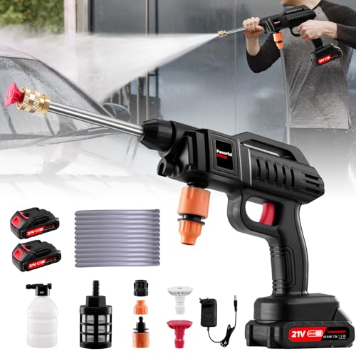 Idropulitrice a Batteria,60 Bar/870 PSI Idropulitrice Portatile...