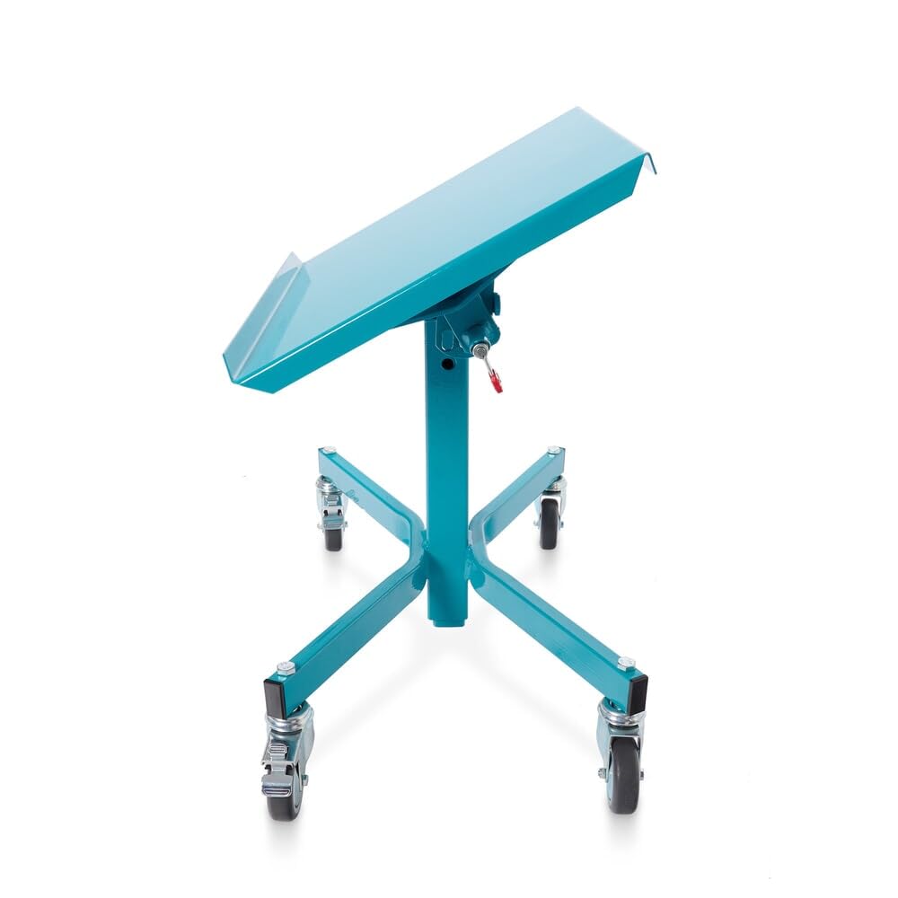 Ameise Materialständer | 150 kg Tragkraft | HxBxT 52-80 x 51 x 41 cm | höhenverstellbar, neigbar | 4 Rollen aus TPE | 1-seitige Anlagekante | stabiles Stahlgestell | vollständig montiert