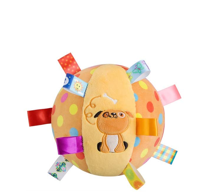 Barba ball tactile colorful fabric covered with ribbed ribbon