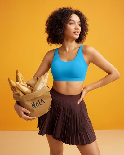 Image of RUNNING GIRL Sports Bra for Women High Support, Molded Cup Supportive High Impact Sports Bras with Sewn in Pads