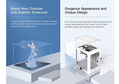 Image of WOL3D New Creality Printer CR-5 Pro Enclosure FDM 3D Printer with Enclosed Print Chamber Large Print Size 300X225X380mm Transparent Design