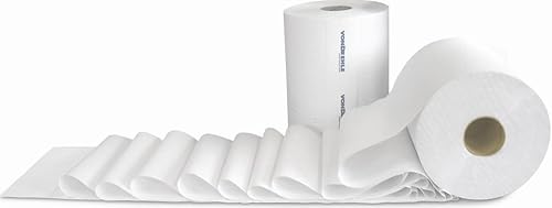 vonDrehle 880-B Preserve - Toallas enrolladas duras de 7.9 x 800 pies, color blanco para uso con dispensadores de toallas de papel 2245, 3467,