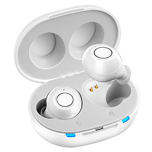 Hearing Aids for Seniors, Shanlu ITE Hearing Aid for Adults, Rechargeable Hearing Amplifier Aid for Hearing Loss, Portable Sound Amplifier Device with Noise Cancelling,Volume Control (White)
