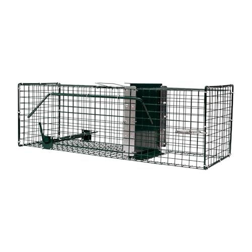 BOXTRAP Piège à Rats avec 1 Porte glissière et 1 entrée en-Dessous, 2 Entrées, 60 x 19 x 19 cm, Facile à Installer, très Efficace.