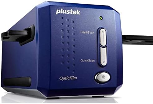 Plustek OpticFilm 8100-35mm Negative Film/Slide Scanner with 7200 DPI and 48-bit Output. Bundle Silverfast SE Plus 8.8, Support Mac and Windows